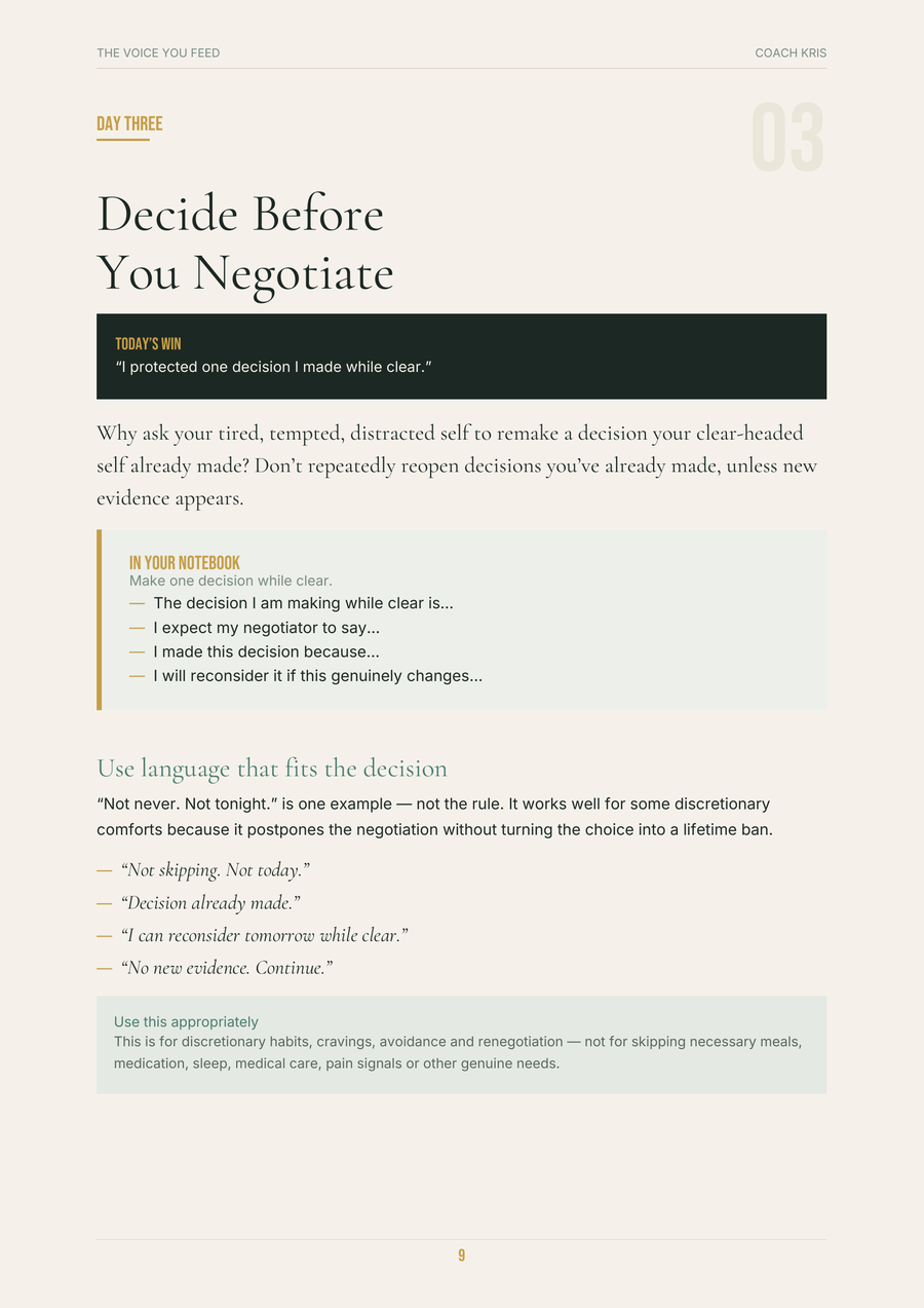 Workbook interior page